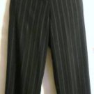 Women's Plus Size Black Pin-Stripe Pants, Sz.16W, White Stag, $11.99, Comfy Fit
