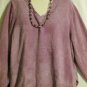 Women's Plus Size Long Sleeve Lavrnder Vee Neck Sweater, Sz 18/20, $13.99, Cute
