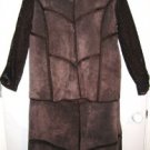 Women's Plus Size Brown Suede Skirt Suit, Sz 18,  Mattina J.. $44.99, Awesome