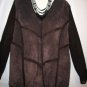 Women's Plus Size Brown Suede Skirt Suit, Sz 18, Mattina J.. $44.99, Awesome