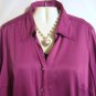 Women's Plus Size Long Sleeve Fuchsia Blouse Top, George, Sz 18W/20W, $12.99