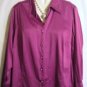 Women's Plus Size Long Sleeve Fuchsia Blouse Top, George, Sz 18W/20W, $12.99