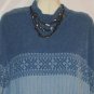 Women's Plus Size Blue Mock Turtleneck Sweater, Sz 2X, Sonoma, $12.99, Cute