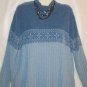 Women's Plus Size Blue Mock Turtleneck Sweater, Sz 2X, Sonoma, $12.99, Cute