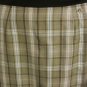 Women's Long Brown Plaid Mock Wrap Skirt, Crazy Horse, Sz 14 $14.99, Cute