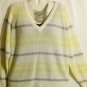 Women's Long Sleeve White Vee Neck Sweater, Hunters Glen, Sz L, $12.99