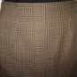 Women's Long Brown Plaid Skirt, Sz.14,  NY Sake  $13.99, Winter Warm