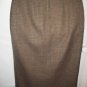 Women's Long Brown Plaid Skirt, Sz.14,  NY Sake  $13.99, Winter Warm