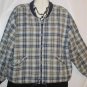 Women's Long Sleeve Blue White Plaid Jacket, Basic Editions, Sz L,  $15.99, Cute