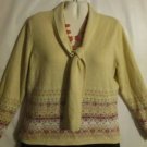 Women's Long Sleeve Ivory Sweater, Tiara International, Sz L, $13.99, Gorgeous