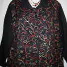 Women's Long Sleeve Black Shirt Jacket, JM Collection, Sz L,  $15.99, Unique