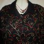 Women's Long Sleeve Black Shirt Jacket, JM Collection, Sz L,  $15.99, Unique