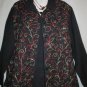 Women's Long Sleeve Black Shirt Jacket, JM Collection, Sz L,  $15.99, Unique