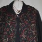 Women's Long Sleeve Black Shirt Jacket, JM Collection, Sz L,  $15.99, Unique
