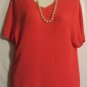 Women's Short Sleeve Knit Sweater Top, White Stag, Sz  18W/20,  $12.99, Nice