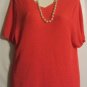 Women's Short Sleeve Knit Sweater Top, White Stag, Sz  18W/20,  $12.99, Nice