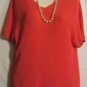 Women's Short Sleeve Knit Sweater Top, White Stag, Sz  18W/20,  $12.99, Nice