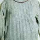 Men's Gray Crewneck Knit Sweater, Sz L, Parkley,  $11.99, Comfy!