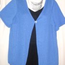 Women's Plus Size Blue   Knit Top, California Concepts,  Sz 2X, $14.99, Awesome