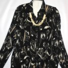 Women's Crinkle Print Blouse Top, George, Sz XL, $13.99, Gorgeous