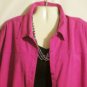 Women's Plus Size Fuchsia Faux Suede Jacket Top, Joanna, Sz XL, $12.99, Pretty
