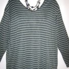 Women's Plus Size Long Sleeve Knit Top, Vertical Zone, Sz  2X, $12.99, Great Top