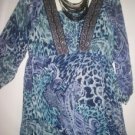 Women's 3/4 Sleeve Print Top, Sz L,Elementz, $13.99, Stylish Top