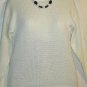 Women's Crew Neck White Knit Sweater, Sz L, Victoraia Dry Goods, $10.99, Comfy!