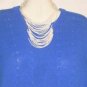 Women's Crew Neck Blue Sweater, Sz M, Eileen,  $10.99, Comfy & Warm