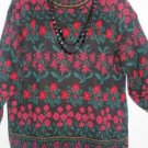 Women's Mock Turleneck Print Sweater, Sz22W/24W, Venezia  $12.99, Comfy & Warm