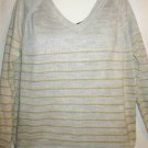 Men's Vee Neck Stripe Knit Sweater, Sz XL, Rob Winter,  $10.99, Comfy!