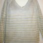 Men's Vee Neck Stripe Knit Sweater, Sz XL, Rob Winter, $10.99, Comfy!
