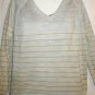Men's Vee Neck Stripe Knit Sweater, Sz XL, Rob Winter, $10.99, Comfy!