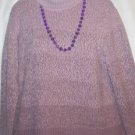 Women's Long Lavender Turtle Neck Knit Sweater, Norton McNaughton, Sz XL, $14.99