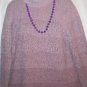 Women's Long Lavender Turtle Neck Knit Sweater, Norton McNaughton, Sz XL, $14.99
