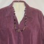 Women's Plus Size Mauve Faux Suede Jacket Top, Sz 18W/20W, $12.99