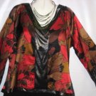 Women's Plus Size Print Blouse Top, Gold Flava, Sz 18, $12.99, Awesome Top