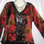 Women's Plus Size Print Blouse Top, Gold Flava, Sz 18, $12.99, Awesome Top