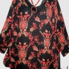 Women's Plus Size Long Print Top, White Stag, Sz 26/28W, $17.99, Must See