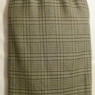 Women's Black Checked Print Wool Skirt, Sz 10, Jones New York, $14.99, Nice