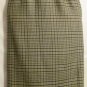 Women's Black Checked Print Wool Skirt, Sz 10, Jones New York, $14.99, Nice