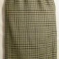 Women's Black Checked Print Wool Skirt, Sz 10, Jones New York, $14.99, Nice