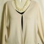 Women's Ivory White Knit Sweater, MB Designs, Sz L, $11.99, Great Style