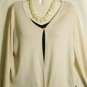 Women's Ivory White Knit Sweater, MB Designs, Sz L, $11.99, Great Style