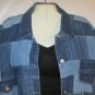 Women's Plus Size Patchwork Denim Jacket, Erica Brooke, Sz 34, $29.99, Awesome!