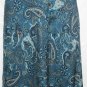 Women's Long Blue Paisly Print Skirt, Sz.12, Worthington, $14.99, Classy