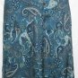Women's Long Blue Paisly Print Skirt, Sz.12, Worthington, $14.99, Classy