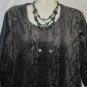 Women's Animal Print Sweater w/Attached Shell, Sz XL, Morning Bleu, $13.99, Cutr