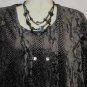 Women's Animal Print Sweater w/Attached Shell, Sz XL, Morning Bleu, $13.99, Cutr