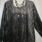 Women's Animal Print Sweater w/Attached Shell, Sz XL, Morning Bleu, $13.99, Cutr